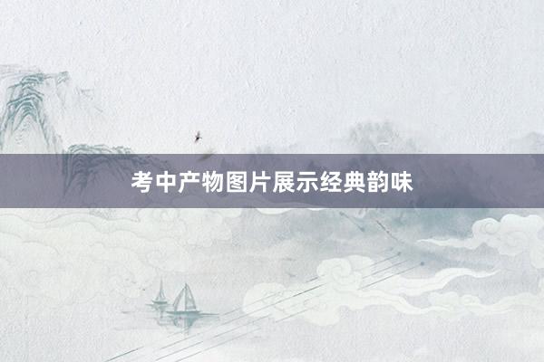 考中产物图片展示经典韵味