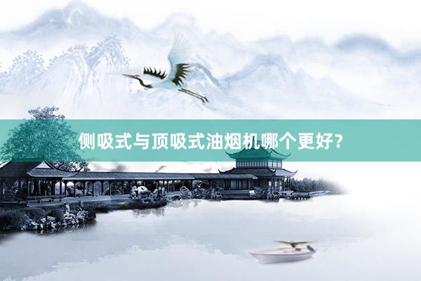 侧吸式与顶吸式油烟机哪个更好？